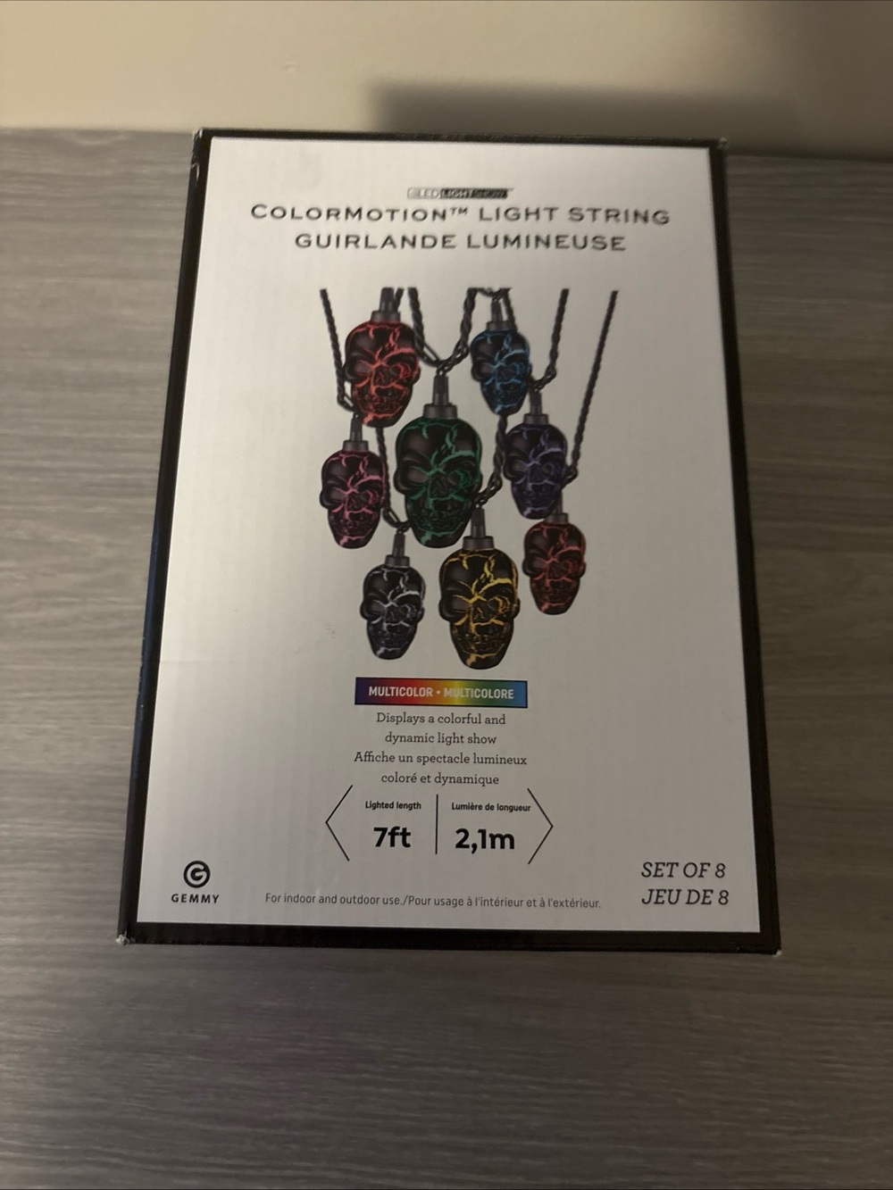Gemmy Colormotion Skull Light String